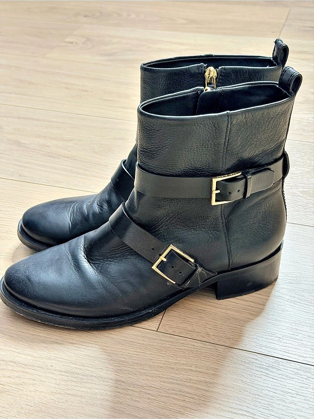 Tory Burch Multi-Buckle Ankle Boot Black US 8.5